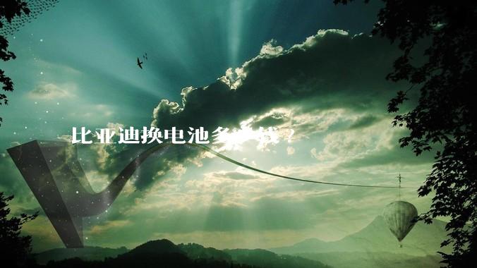 比亚迪换电池多少钱?